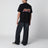 Black T-shirt with logo print