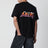 Black T-shirt with logo print