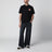 Black T-shirt with logo print