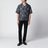Camicia MA Check Camp a quadri in seta nera