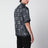 Camicia MA Check Camp a quadri in seta nera