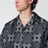 Camicia MA Check Camp a quadri in seta nera