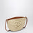 Eclipse pouch in raffia and leather