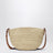 Eclipse pouch in raffia and leather