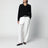 Maglione con scollo a V nero in cashmere
