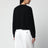 Maglione con scollo a V nero in cashmere