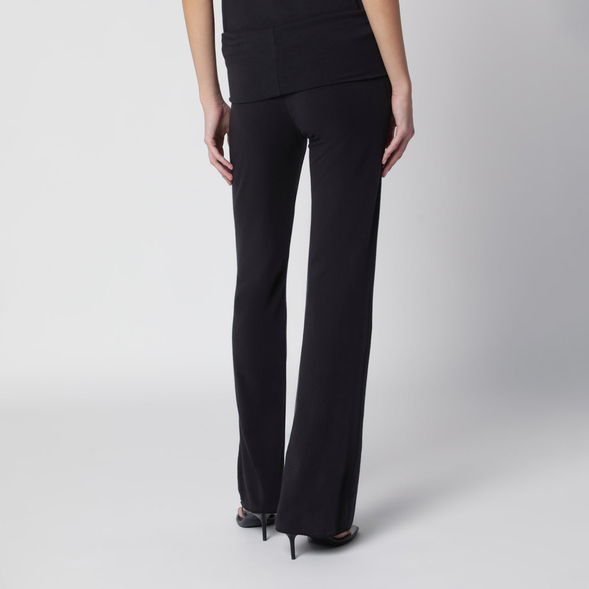 Pantalon jogging gris foncé avec taille rabattable