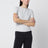 Light grey T-shirt in stretch cotton jersey