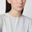 Light grey T-shirt in stretch cotton jersey