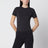 Charcoal grey T-shirt in stretch cotton jersey