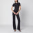Charcoal grey T-shirt in stretch cotton jersey