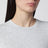 Light grey long-sleeved T-shirt in stretch cotton jersey
