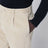 Pantalone in velluto a coste panna