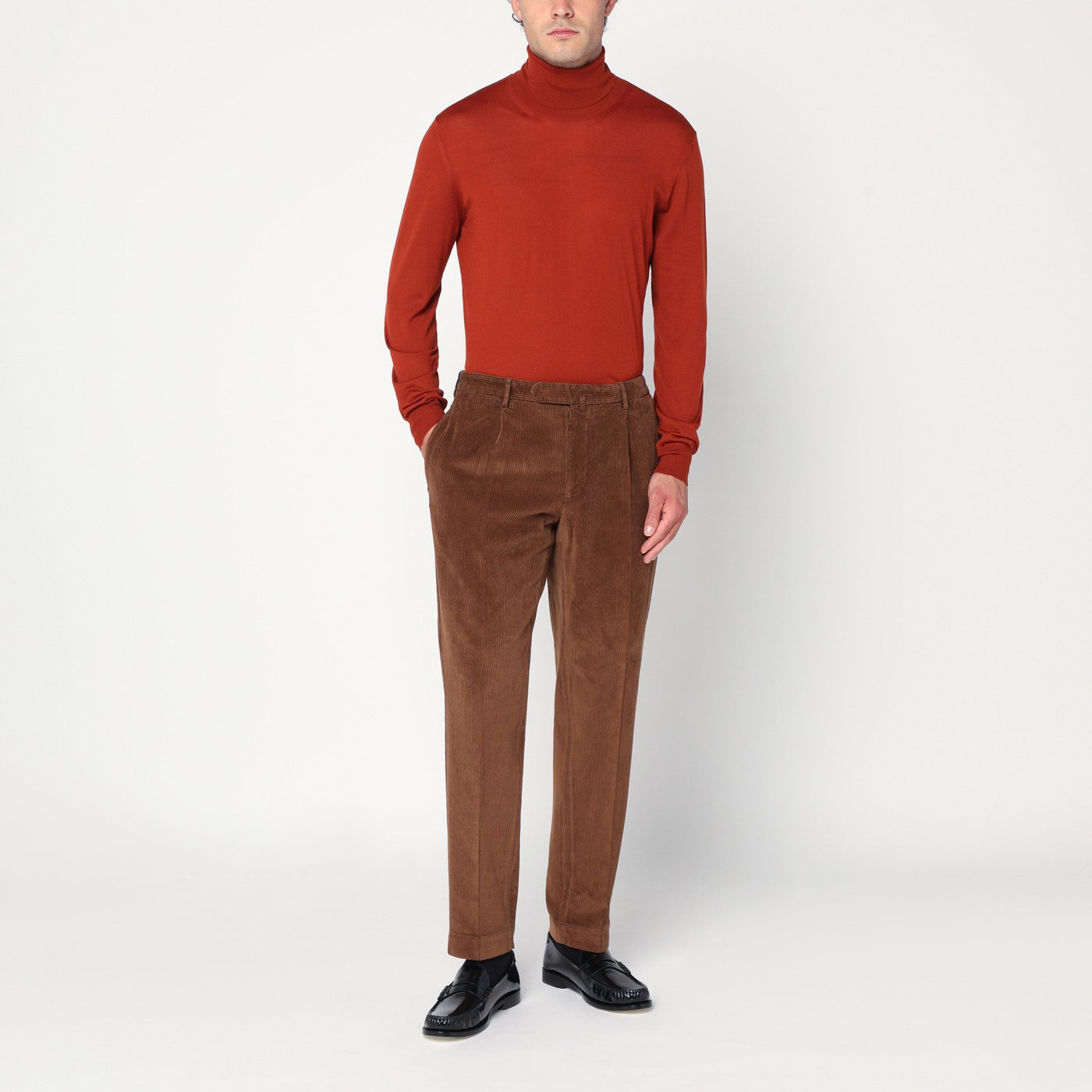 Brown corduroy pants