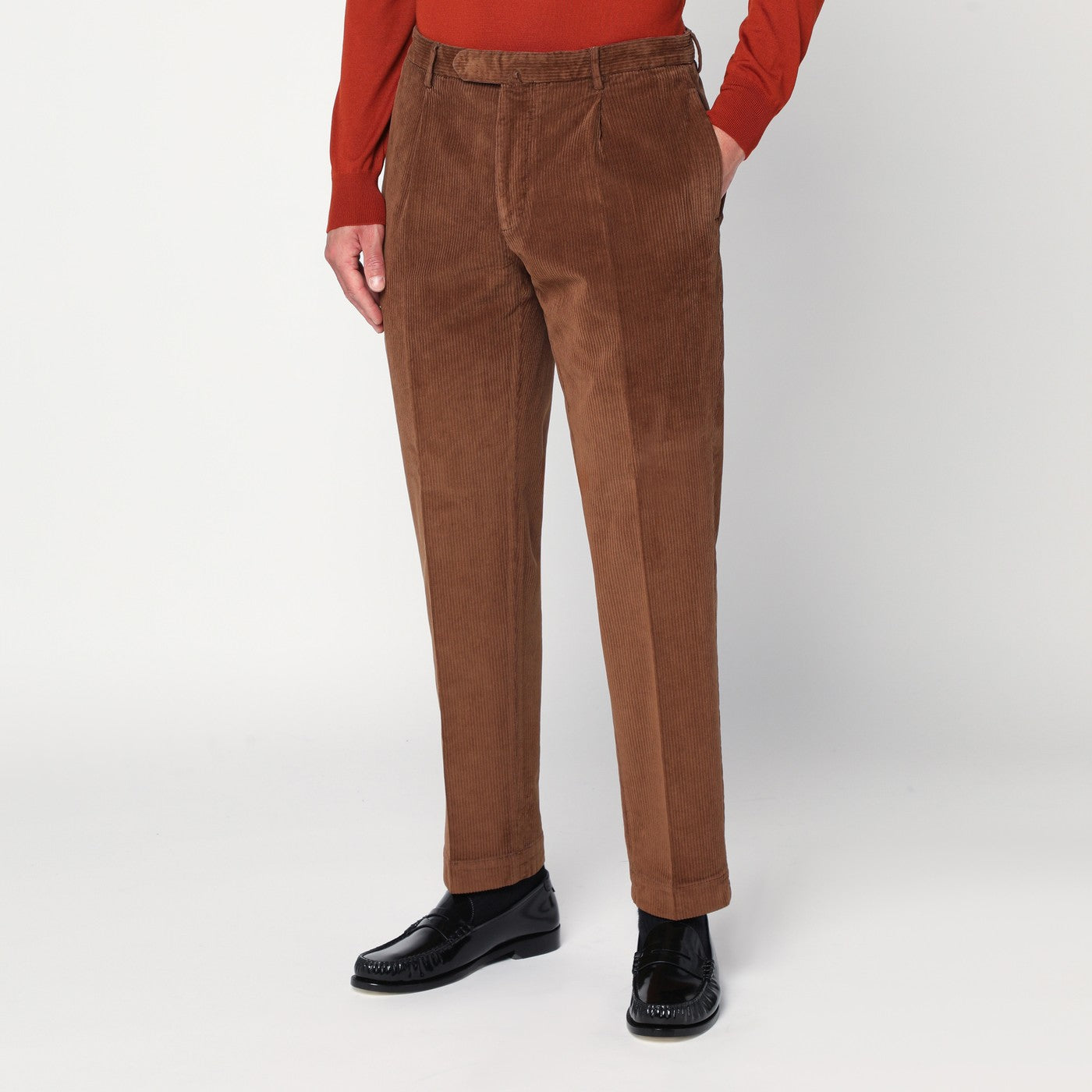 Brown corduroy pants
