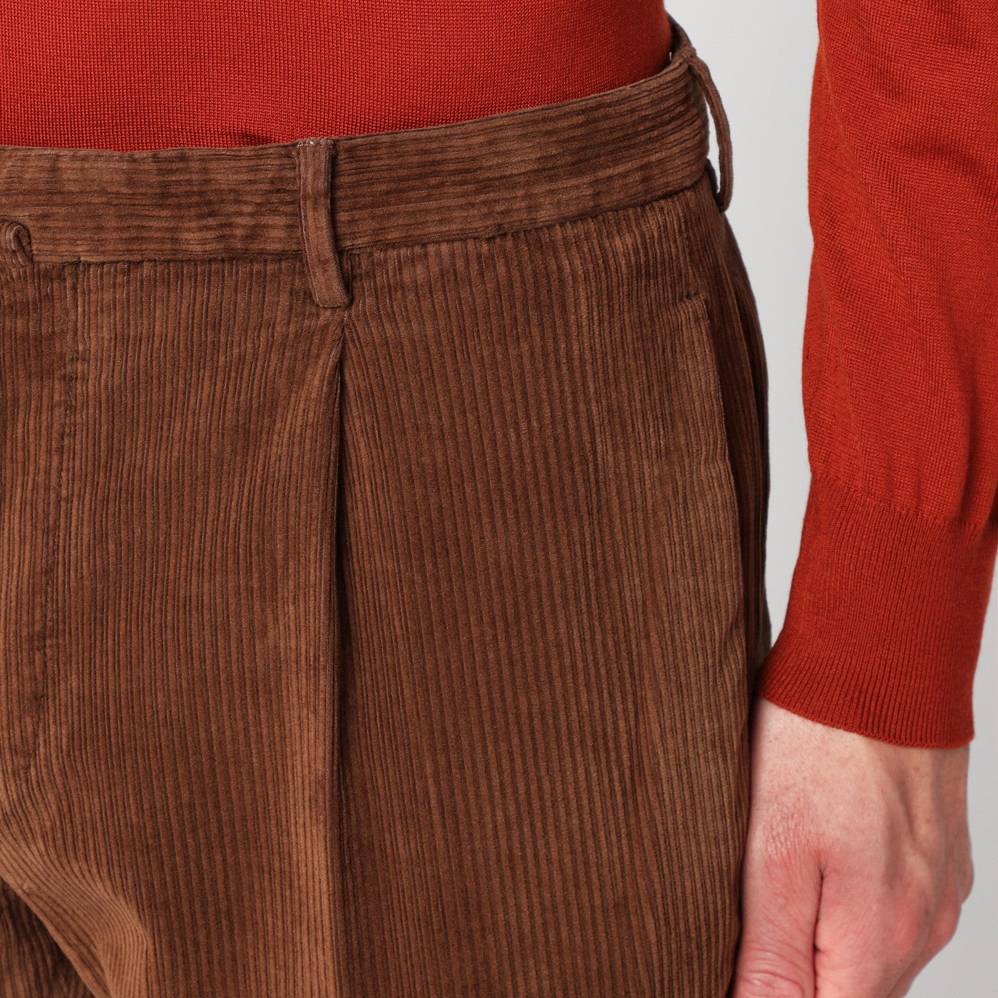 Brown corduroy pants