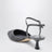 Slingback Aren in pelle e tessuto color grafite