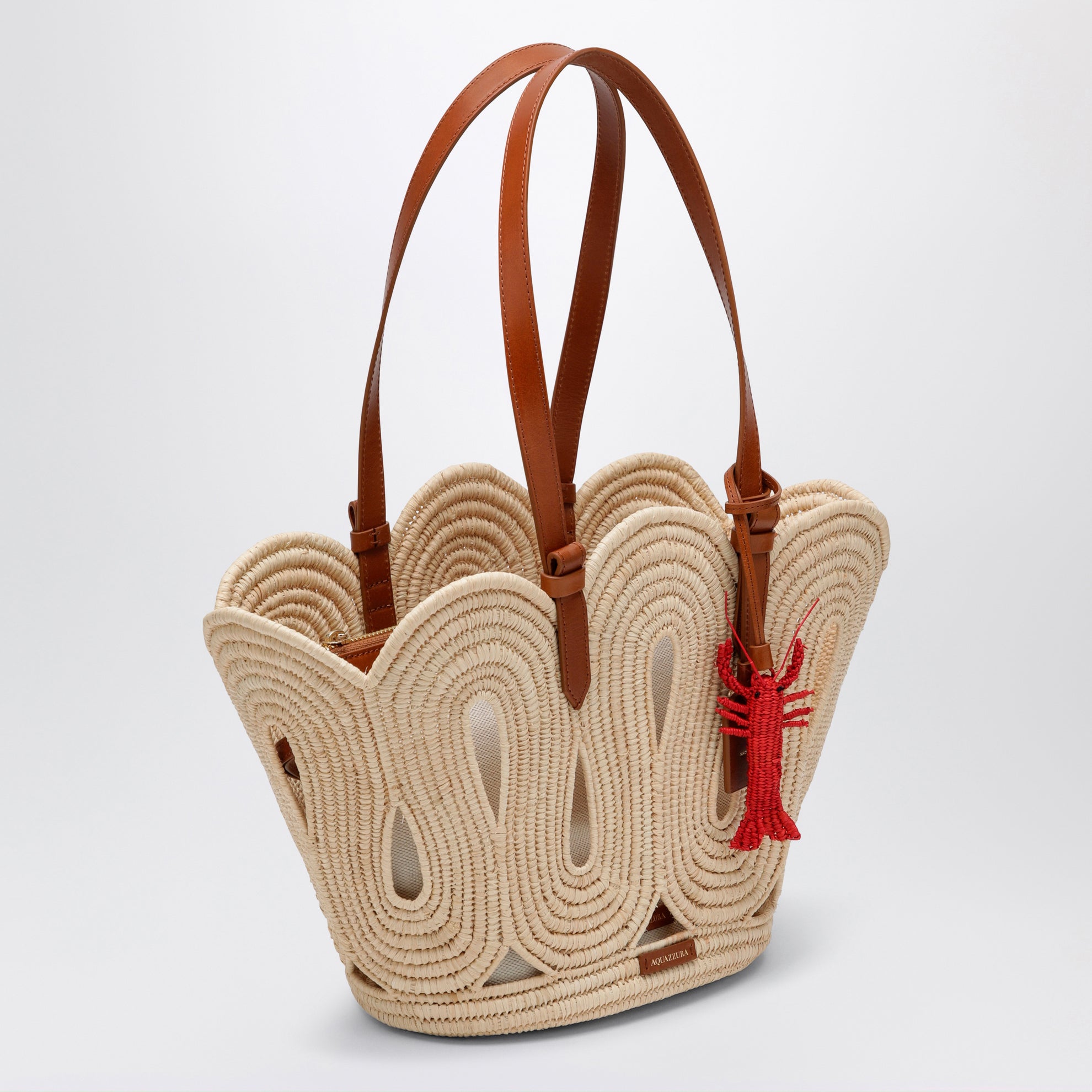 Borsa tote Artiste Raffia Medium in rafia naturale