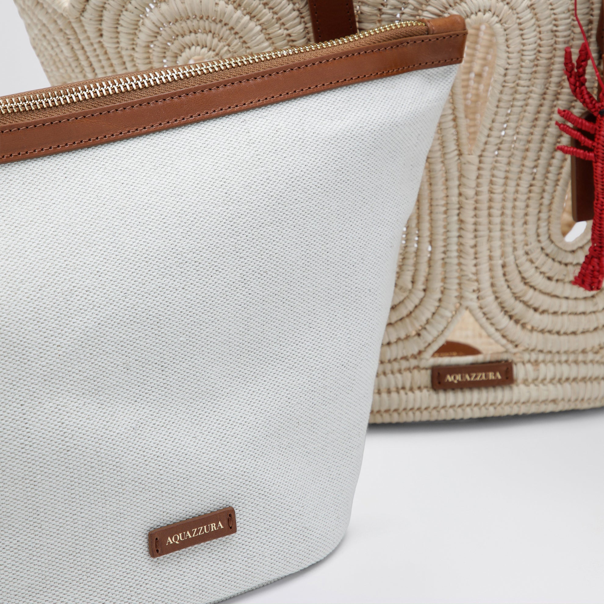 Borsa tote Artiste Raffia Medium in rafia naturale