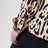 Bluse mit Animal-Print aus Seide