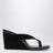 Roud Wedge in black suede