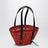 Small Iraca palm and leather Braid basket bag