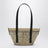 Small Iraca palm and leather Braid basket bag