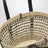 Small Iraca palm and leather Braid basket bag