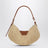 Borsa Swing media in rafia e vitello naturale