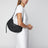 Medium Loewe Swing bag in raffia and black leather