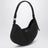 Medium Loewe Swing bag in raffia and black leather