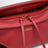 Borsa Whisker piccola rosso carminio in pelle