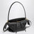 Borsa Whisker piccola nera in pelle di vitello