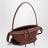 Sac Whisker petit format en cuir de veau cognac