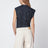 T-shirt asymétrique Nayda avec imprimé bleu nuit