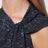 T-shirt asymétrique Nayda avec imprimé bleu nuit