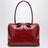 Sac à bandoulière L’Altra di Milano rouge en cuir verni craquelé