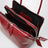 Red crackled patent leather L’ Altra di Milano shoulder bag