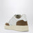 Baskets Medalist Low en cuir blanc et suède tabac