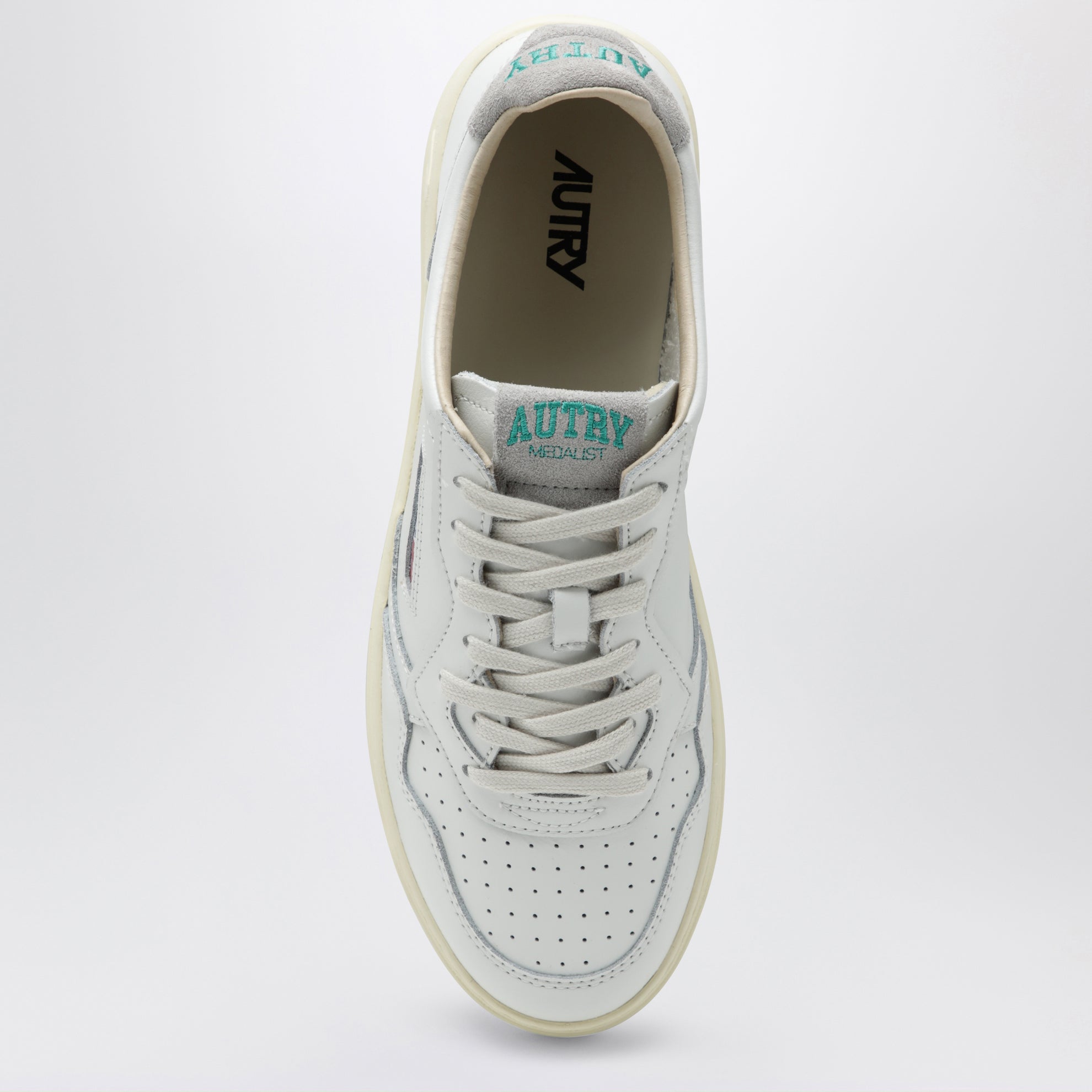 Medalist Low sneakers in white/cloud grey leather and suede