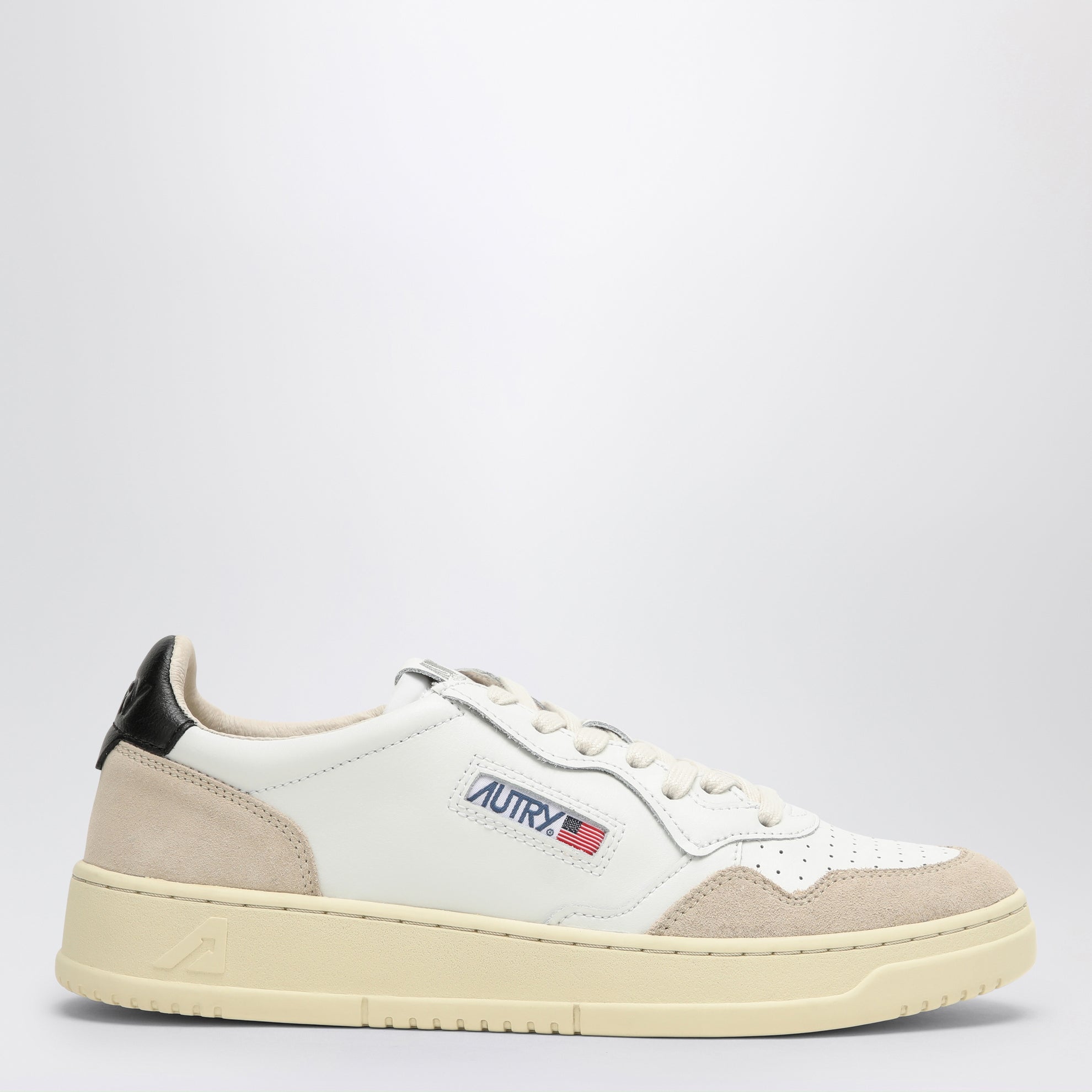 Sneakers Medalist in pelle e suede bianca/nera