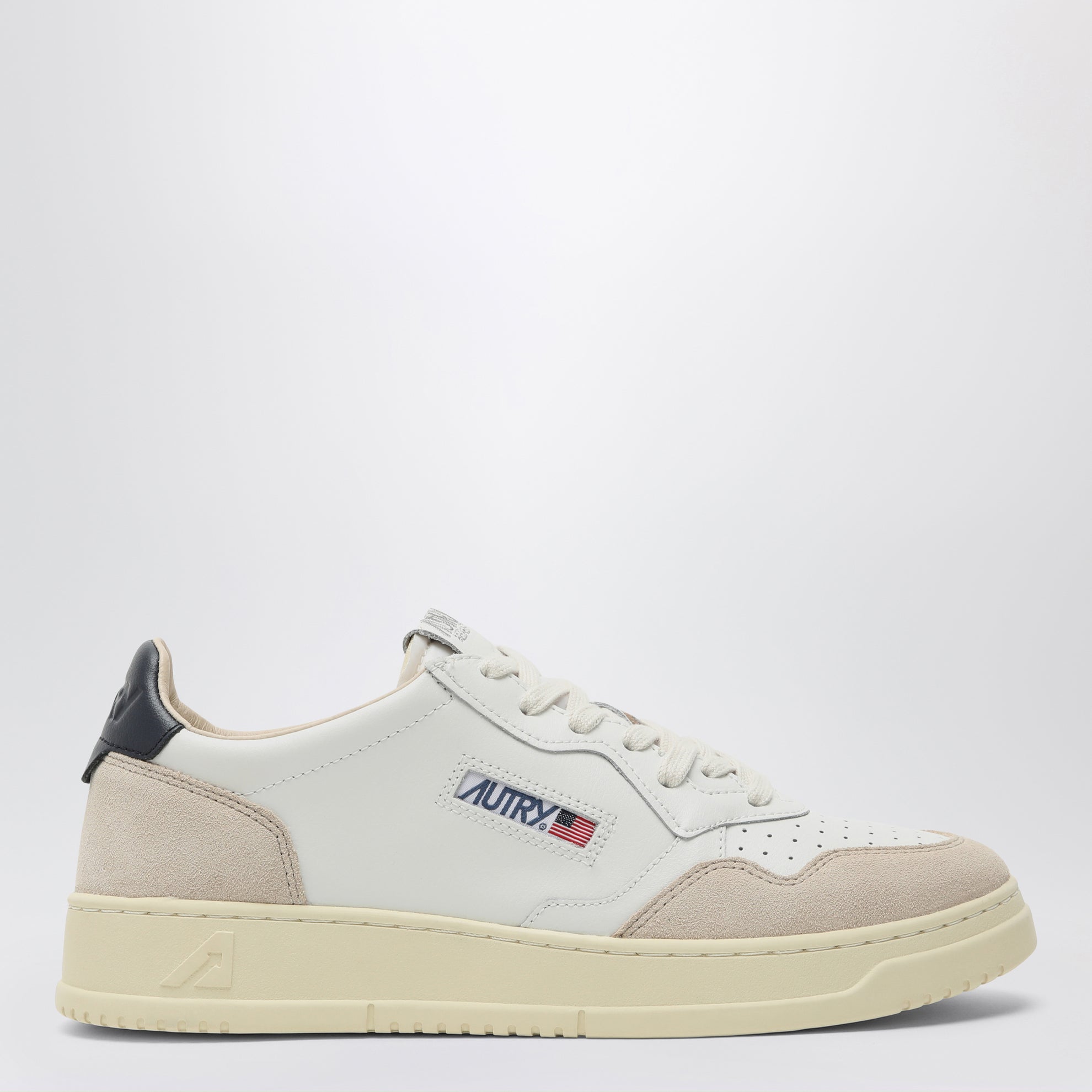 Sneakers Medalist in pelle bianca/blu