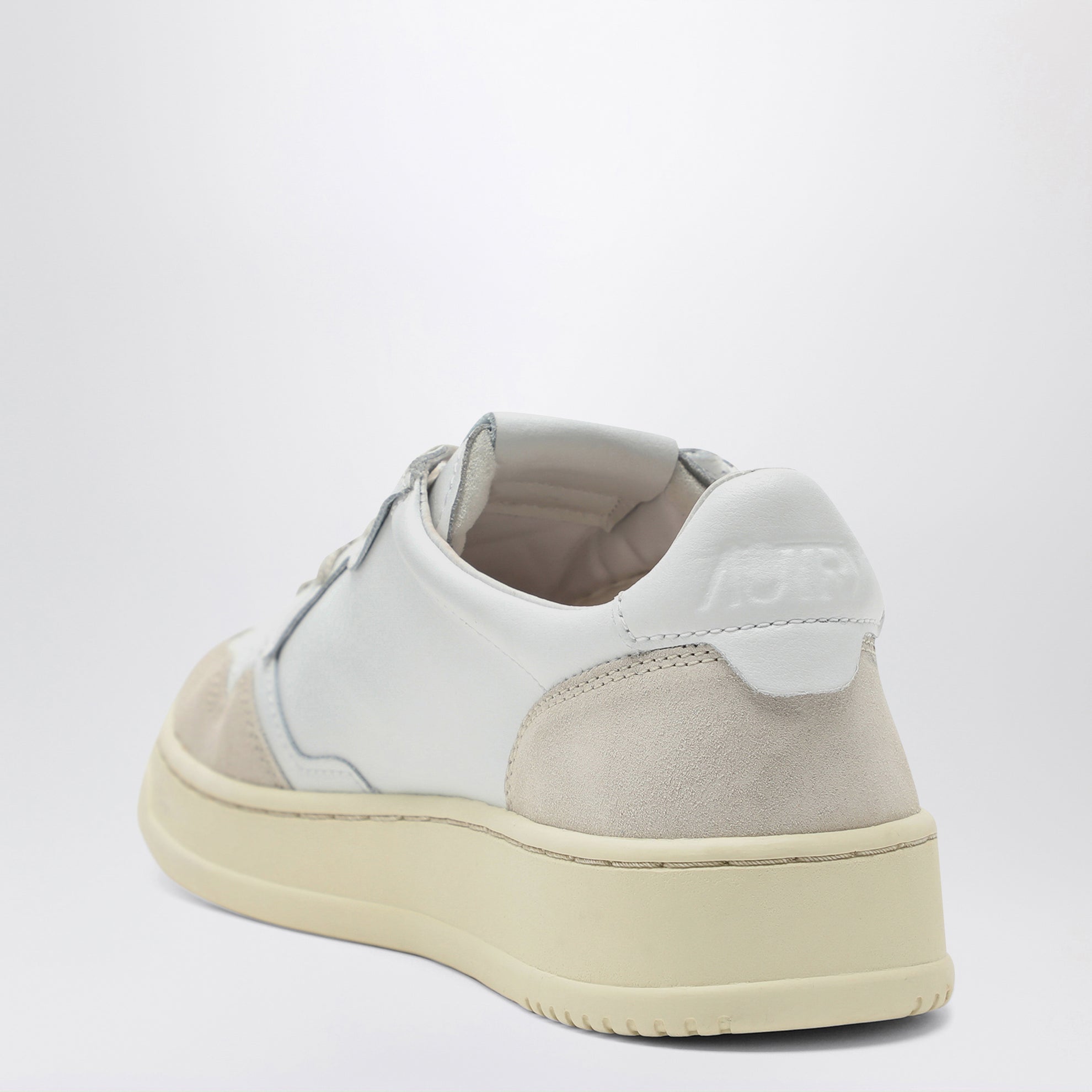 Sneakers Medalist Low in pelle e suede bianca
