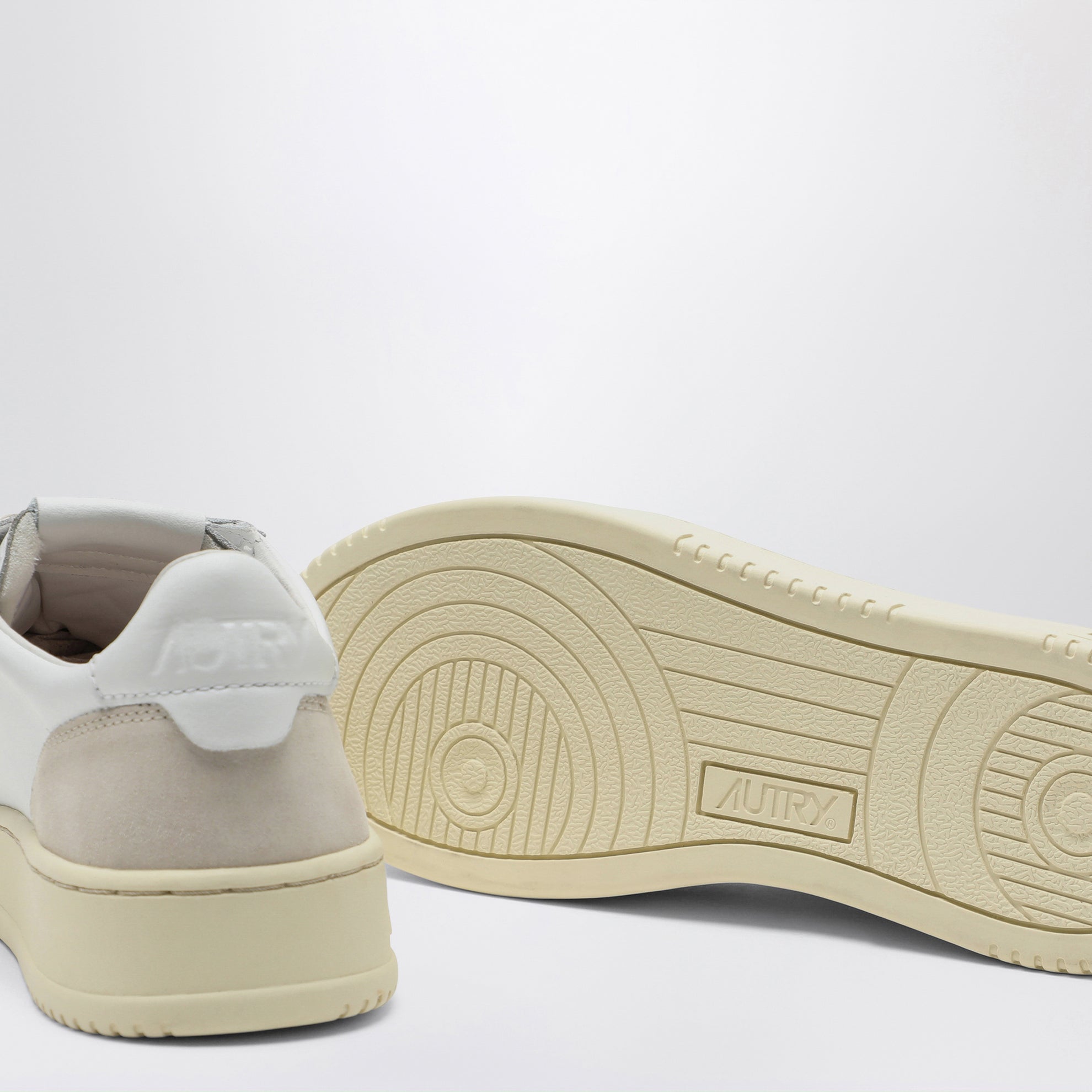 Sneakers Medalist Low in pelle e suede bianca