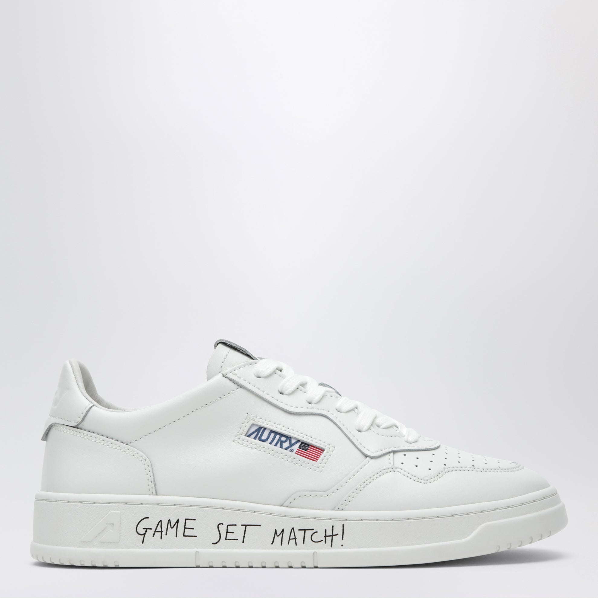 Sneakers Medalist Low in pelle bianca Game Set Match!