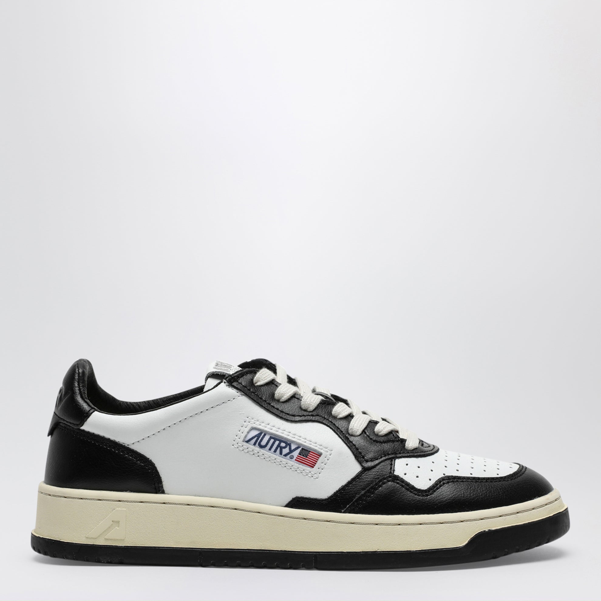 Sneaker Medalist in pelle bianca/nera