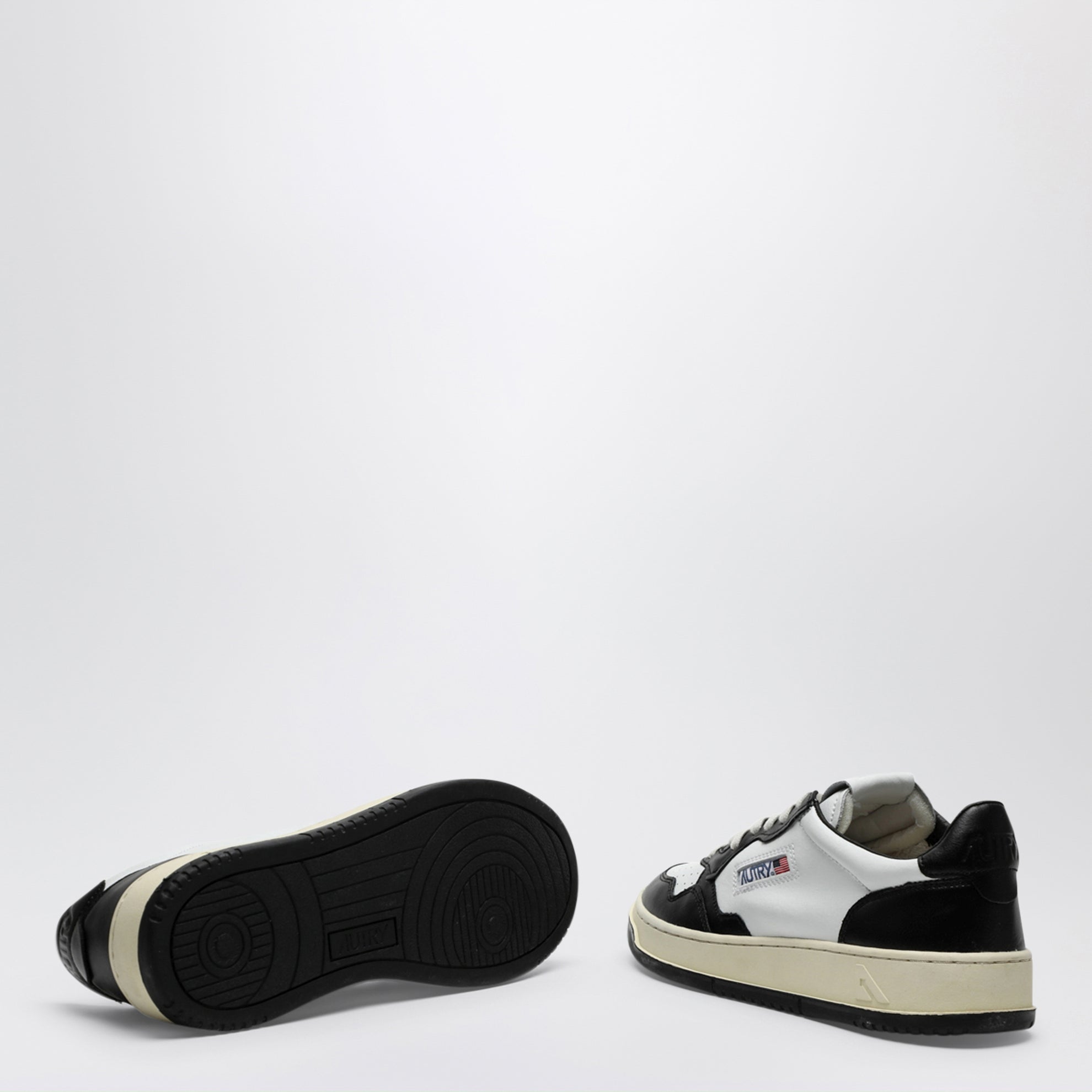 Sneaker Medalist in pelle bianca/nera