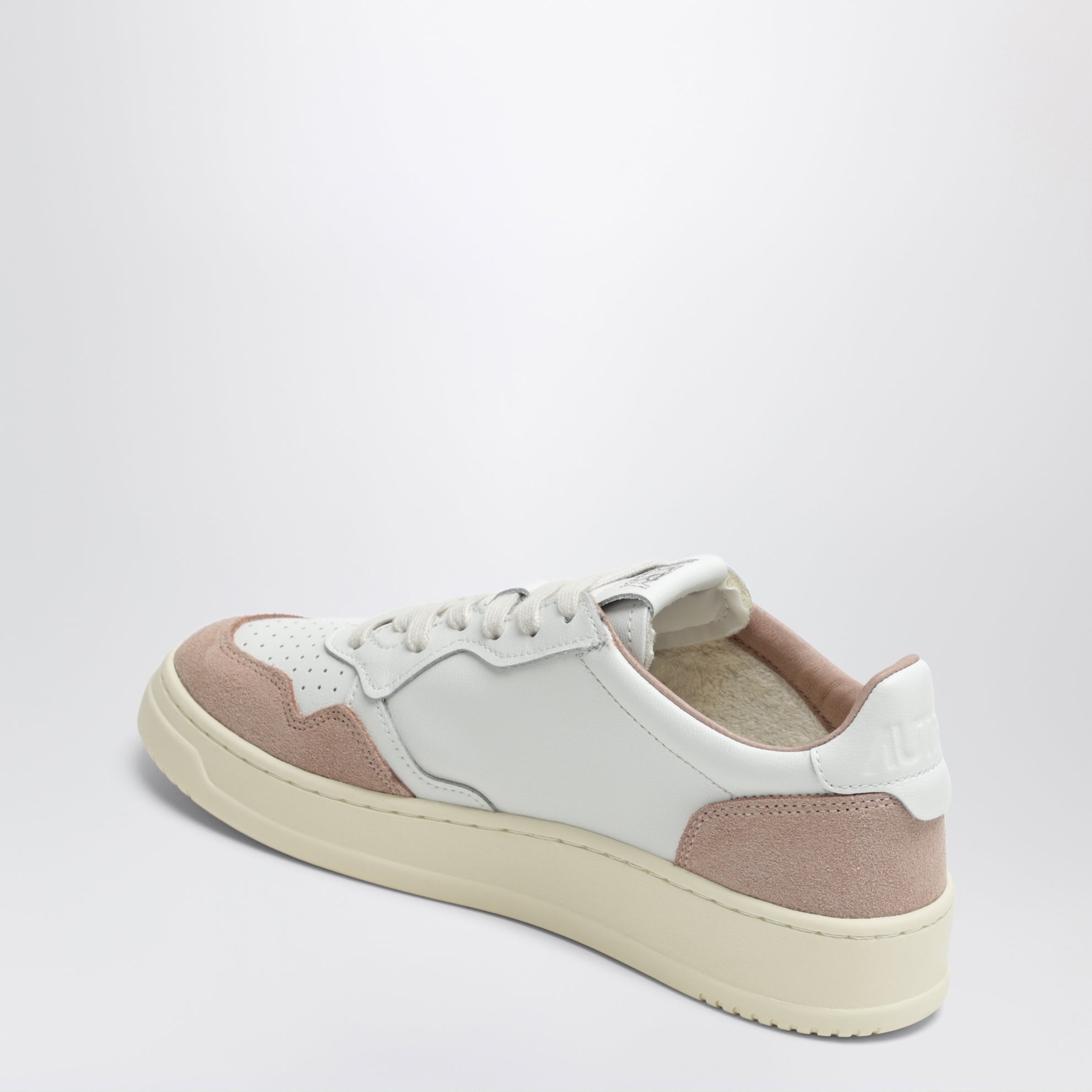 Sneakers Medalist Low en cuir blanc et daim blush