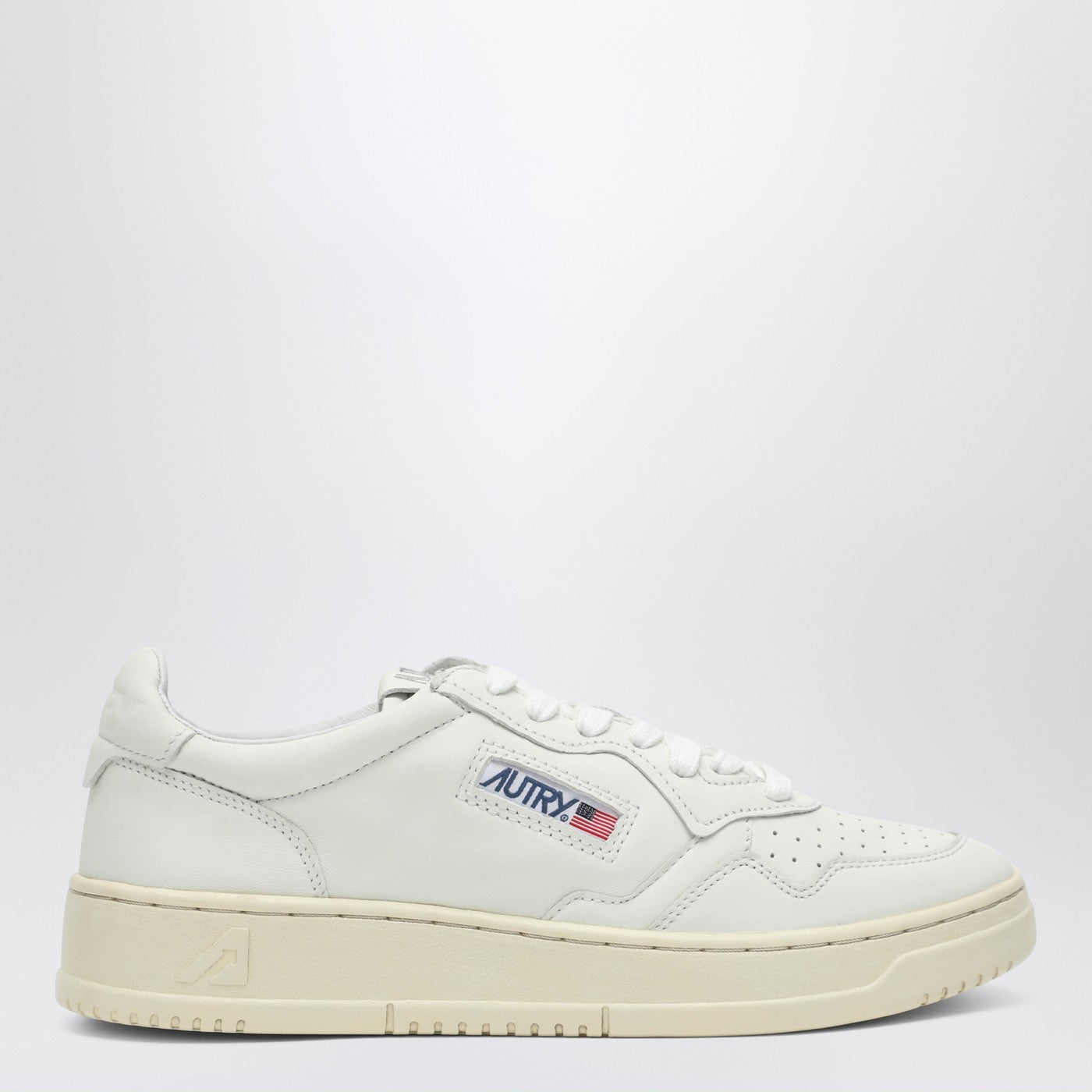 White leather Medalist Sneakers