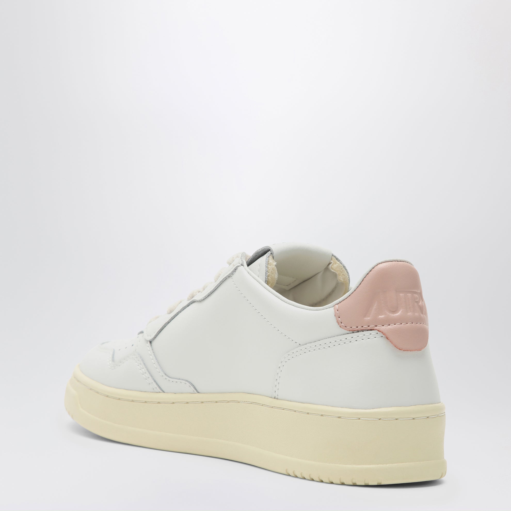 Lederturnschuh Medalist weiß/rosa